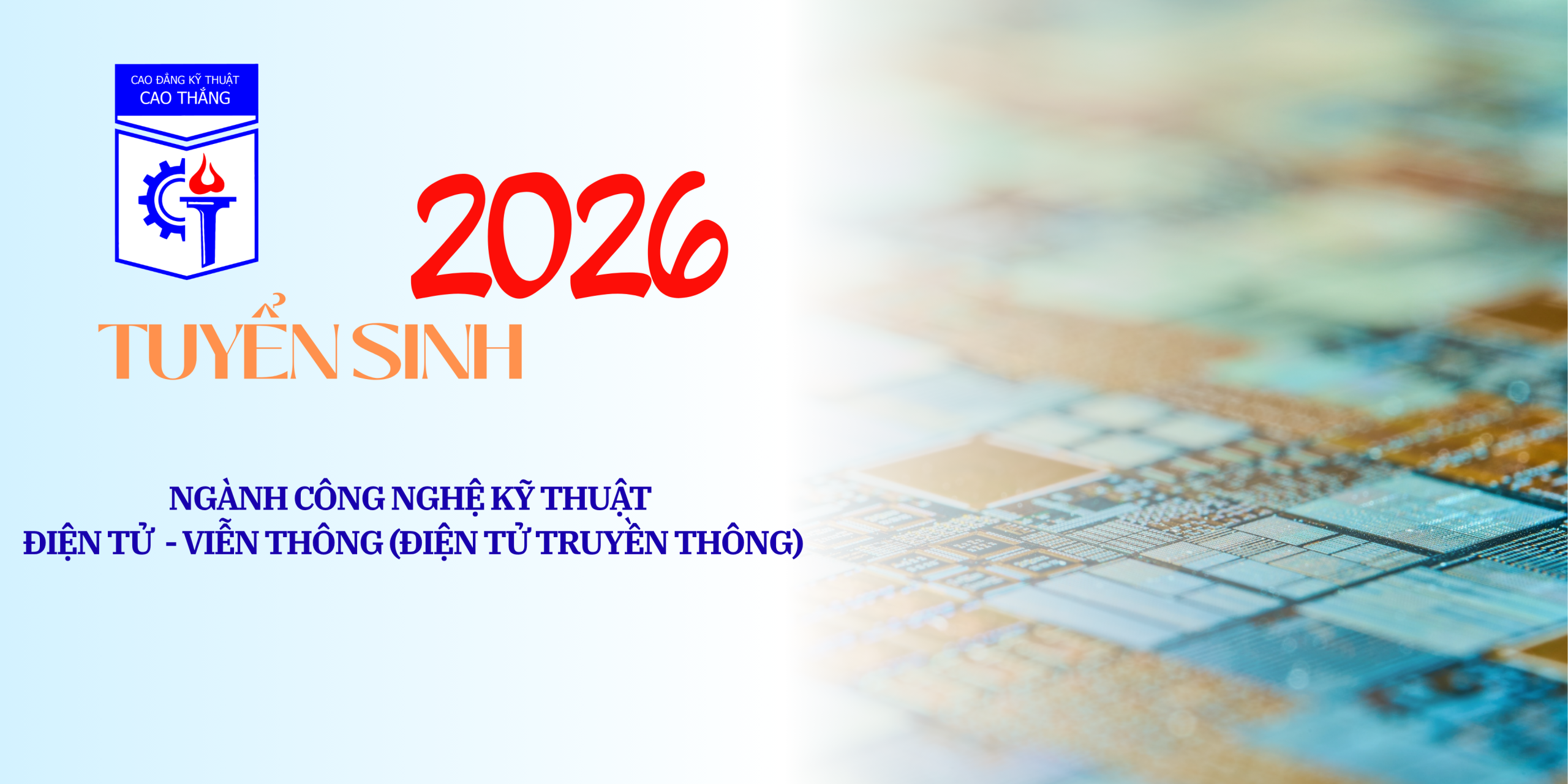 Công nghệ Kỹ thuật Điện tử – Viễn thông (Điện tử, Truyền thông): Mục tiêu đào tạo, chuẩn đầu ra, vị trí việc làm